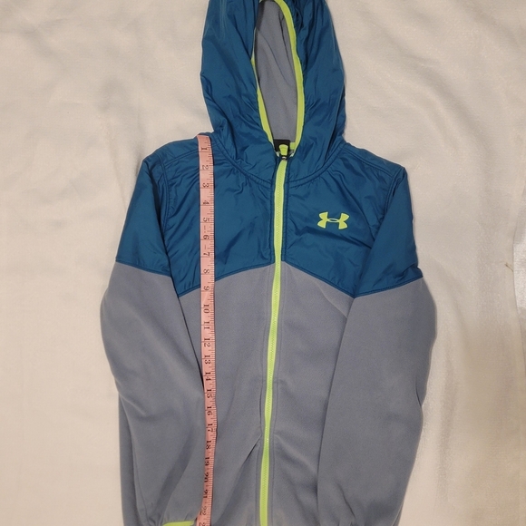 Under Armour Other - Under Armour Blue and Gray Hooded Jacket